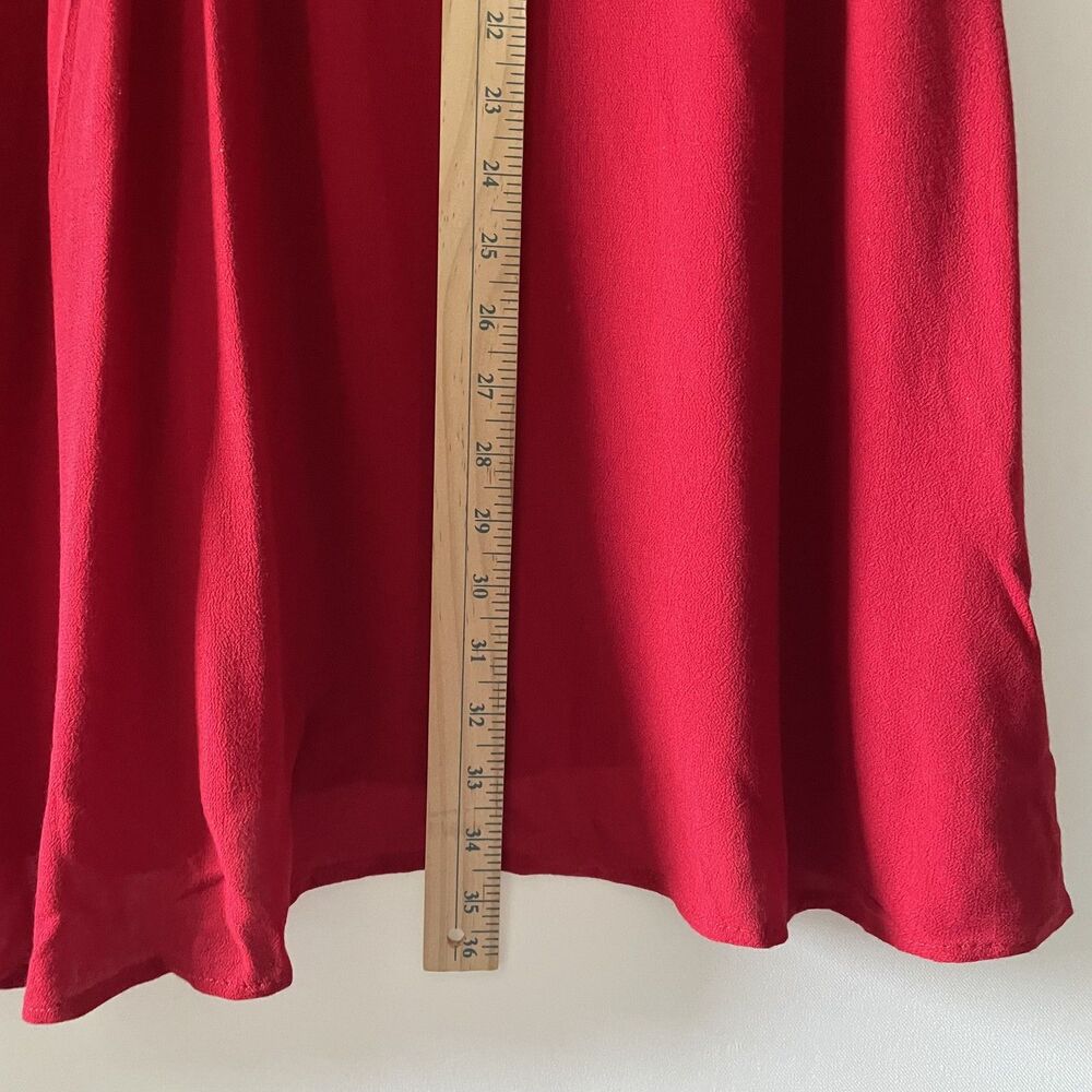 Umgee Boho Embroidered Red Bell Sleeve Tunic Shift Dress Size XL - Picture 8 of 11